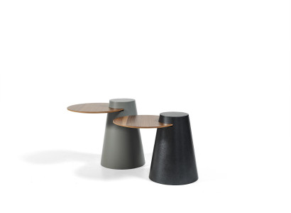 Set 2x Coffee tables Coffee table e Side tables Designer Round glass tables
